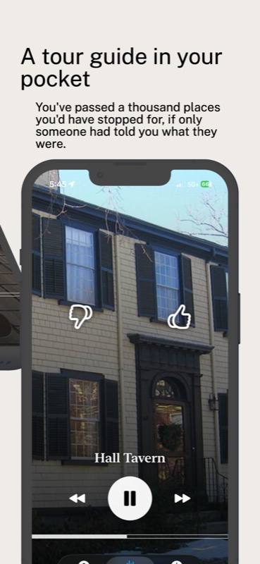 A story about Hall Tavern playing, with like and dislike controls